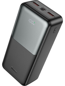 Hoco J136B Power Bank 30000mAh 22.5W με 2 Θύρες USB-A & 2 Θύρες USB-C Power Delivery Black