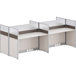 HomeMarkt NEWLINE Επαγγελματικό Γραφείο Ξύλινο 249x123x110cm HM18288