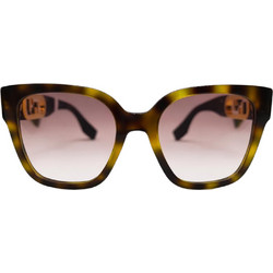 Fendi FE40063I-53F Γυναικεία Γυαλιά Ηλίου Πεταλούδα Κοκάλινα Καφέ με Καφέ Φακό