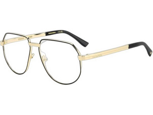 Dsquared2 D20194 I46 Ανδρικός Σκελετός Γυαλιών Οράσεως Μεταλλικός Χρυσός Μαύρος