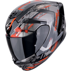 Scorpion Exo 391 Clutter Black Red Κράνος Μηχανής Full Face 1600gr