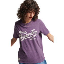 Superdry Γυναικείο Αθλητικό T-Shirt Μωβ W1010793A-6JG