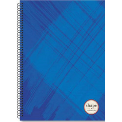 Shape Brush Σπιράλ Τετράδιο Ριγέ A4 120 Φύλλων 4 Θεμάτων Διάφορα Χρώματα BR-1204