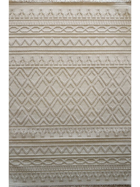 Klonaras Giardino Χαλί Ορθογώνιο Καλοκαιρινό Ψάθινο 160x230cm 76 Μπεζ