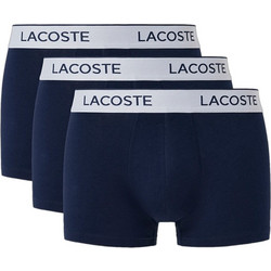 Lacoste Ανδρικά Μποξεράκια Σετ 3Pack Navy Μπλε 35H9002-166