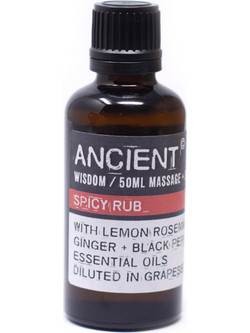 Ancient Wisdom Spicy Rub Λάδι Μασάζ 50ml