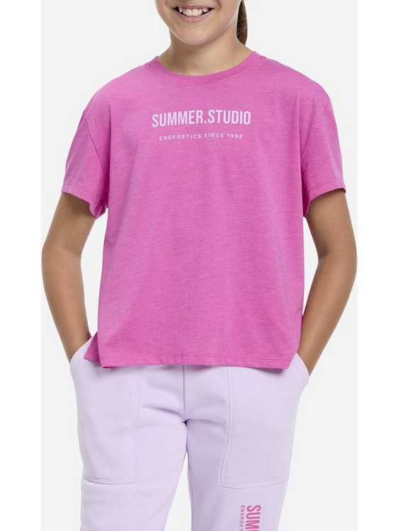 Energetics Παιδικό T-Shirt Κοντομάνικο Φούξια 434546-413