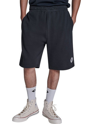 Converse Ανδρική Βερμούδα Υφασμάτινη Μαύρη CVM6B115-BLK