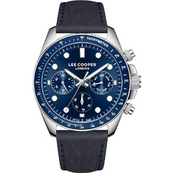 Lee Cooper Ανδρικό Ρολόι με Μπλε Δερμάτινο Λουράκι LC08233.399