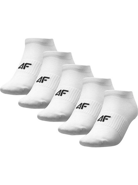 4F Ανδρικές Κάλτσες Κοντές Λευκές 5Pack 4FWMM00USOCF475-10S