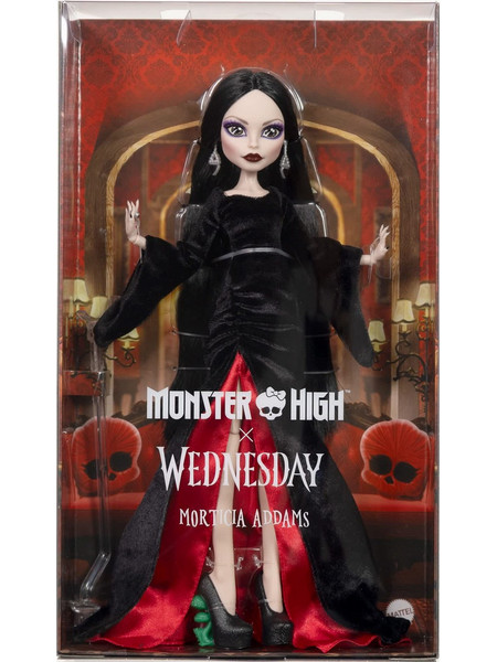 Mattel Monster High Wednesday Morticia Addams Skullector