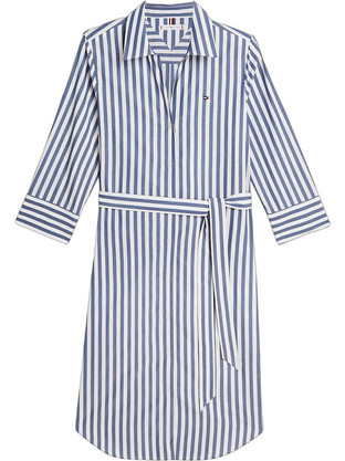 Tommy Hilfiger Mini Καλοκαιρινό Καθημερινό Φόρεμα Σεμιζιέ Μπλε WW0WW49773-04T