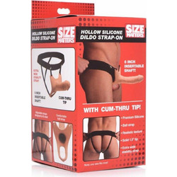 Xr Brands Size Matters Harness Strap On με Dildo Flesh
