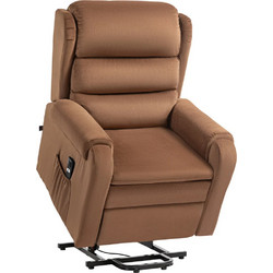 HOMCOM Πολυθρόνα Relax Ανακλινόμενη Καφέ 713-069V90DR