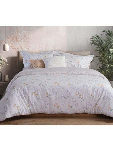 Nef-Nef Σετ Σεντόνια King Size Βαμβακοσατέν 270x280 Rozaria Ecru