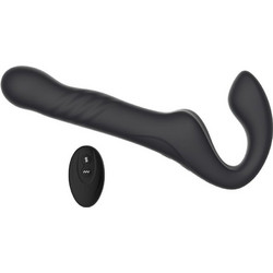 Mina Echo Strapless Strap On 21cm με Δόνηση Μαύρο