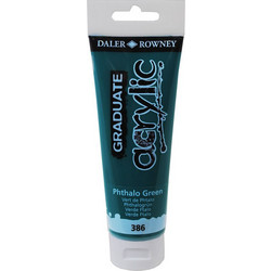 Daler-Rowney Graduate 386 Phthalo Green Ακρυλικό Χρώμα Ζωγραφικής 120ml