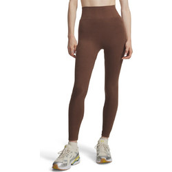 Under Armour Γυναικείο Κολάν Μακρύ Ψηλόμεσο Βαμβακερό Καφέ 6010166-230