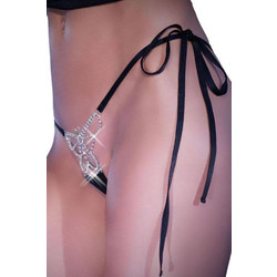 Chilirose Γυναικείο Sexy String Μαύρο CR-4247