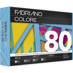 Fabriano Colore Χαρτί Α4 80gr/m² 500 Φύλλα Azzurro