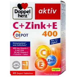 Doppelherz C Zinc & E 400 40 Ταμπλέτες