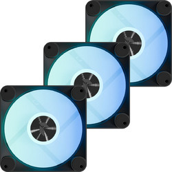 APNX FP1-R Case Fan 120mm ARGB με Σύνδεση 3-Pin 4-Pin PWM 3τμχ Black