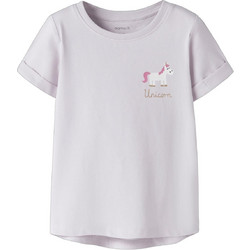 Name It Unicorn Παιδικό T-Shirt Κοντομάνικο Λιλά 13228145