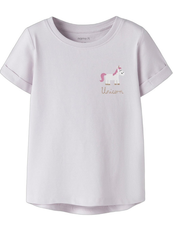 Name It Unicorn Παιδικό T-Shirt Κοντομάνικο Λιλά 13228145