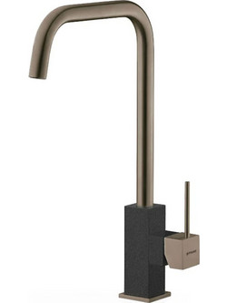 Pyramis Adelita PVD 090928301 Μπαταρία Κουζίνας Πάγκου Διπλής Παροχής Ανάμεικτη Χάλκινη
