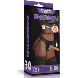 Lovetoy Ingen 8" Easy Harness Strap On με Dildo 20cm Flesh
