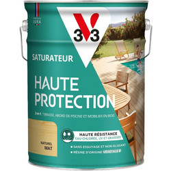 V33 High Protection Decking Λάδι Ξύλου Έτοιμο προς Χρήση Ματ Άχρωμο 5lt
