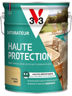 V33 High Protection Decking Λάδι Ξύλου Έτοιμο προς Χρήση Ματ Άχρωμο 5lt