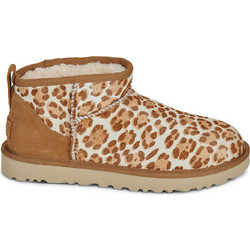 UGG Γυναικεία Μποτάκια Suede Καφέ με Γούνα 1178110-FDJ