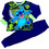 Disney Lilo & Stitch Παιδική Πιτζάμα Fleece Χειμωνιάτικη Navy Μπλε Lime LIS5204