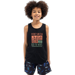 District75 Παιδικό T-Shirt Αμάνικο Μαύρο 126KBTA-715-071