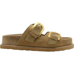 Komis & Komis Γυναικεία Σανδάλια Suede Χακί E603