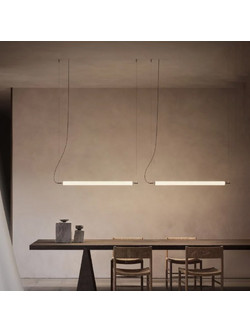 Luceplan Hono Horizontal S Κρεμαστό Φωτιστικό Οροφής Ράγα Μονόφωτο LED με Θερμό Λευκό Φως Λευκό Φ5cm 1A160SD2W001