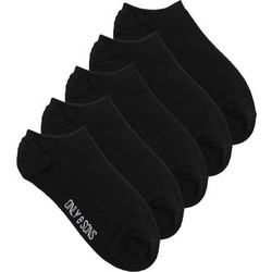 Only & Sons Ανδρικές Κάλτσες Σοσόνια Μαύρες 5Pack 22028448
