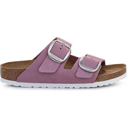 Birkenstock Arizona Big Buckle Δερμάτινα Γυναικεία Σανδάλια Ανατομικά Μωβ 1022161
