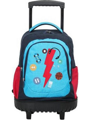 Lyc Sac Red Arrow Σχολική Τσάντα Τρόλεϊ Δημοτικού Πολύχρωμη 03647
