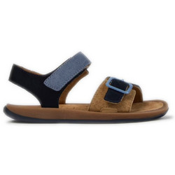 Camper Παιδικά Πέδιλα για Κορίτσι Ανατομικά Μπεζ Navy Μπλε K800672-002