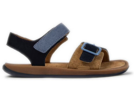 Camper Παιδικά Πέδιλα για Κορίτσι Ανατομικά Μπεζ Navy Μπλε K800672-002