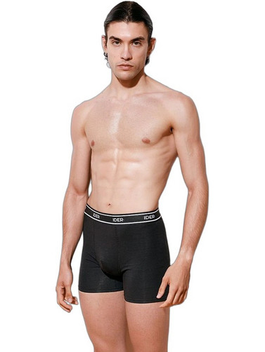 Ider Ανδρικά Μποξεράκια Σετ 2Pack Μαύρα 3504-2P