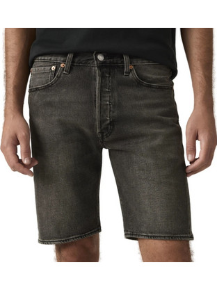 Levi's 501 Original Ανδρική Βερμούδα Τζιν Μαύρη 36512-0278