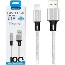 Newtop CU16 USB-A to Lightning Cable 1m Silver