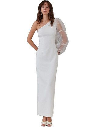 Mix & Match Elodie Maxi Καλοκαιρινό Φόρεμα για Γάμο / Βάπτιση Λευκό SS2609