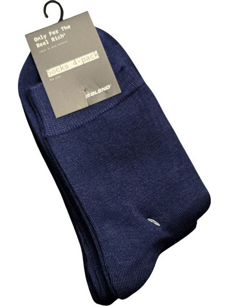 Blend Ανδρικές Κάλτσες Ψηλές Navy Μπλε 4Pack 20714037-194024