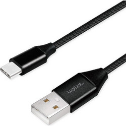 LogiLink CU0140 USB-A to USB-C 1m Black