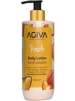 Agiva Peach Ενυδατική Lotion Σώματος 500ml