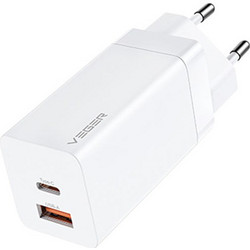 Veger CPD65E Φορτιστής χωρίς Καλώδιο με Θύρα USB-A & Θύρα USB-C 65W Quick Charge 3.0 & Power Delivery
